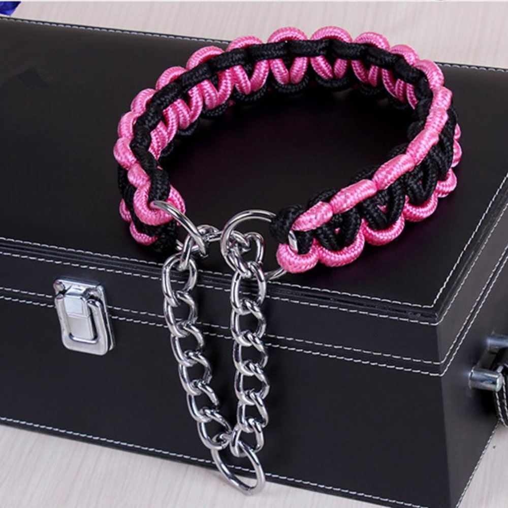 Large Heavy Duty Paracord Martingale Dog Collars